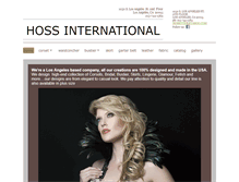 Tablet Screenshot of hossinternational.com